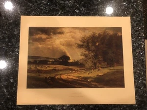 UNA DOCCIA DI PASSAGGIO DI GEORGE INNESS LIVING ARTE AMERICANA LITOGRAFIA STAMPA VINTAGE - Foto 1 di 4