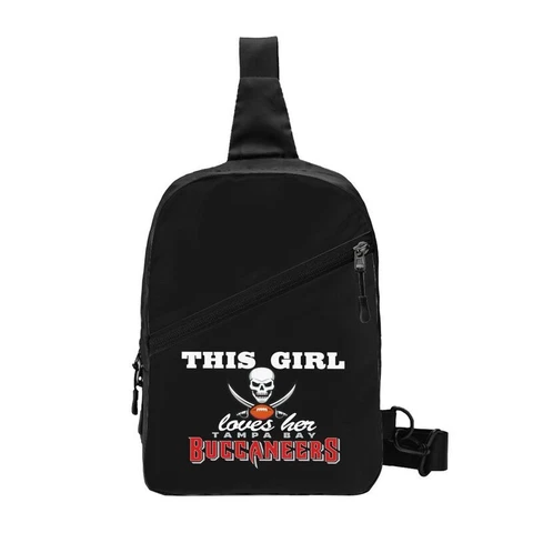 This Girl Loves Her Tampa Bay Buccaneers Chest Package Folding Cross-body Bags Cover