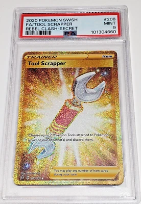 🔴Tool Scrapper (Secret) 208/192 Sword and Shield: Rebel Clash Holo Rare PSA 9 - Image 1 of 3