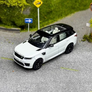 Land Rover Range Rover Sport 2018 blanco/negro modelo de coche diecast WHELART 1/64 - Imagen 1 de 6