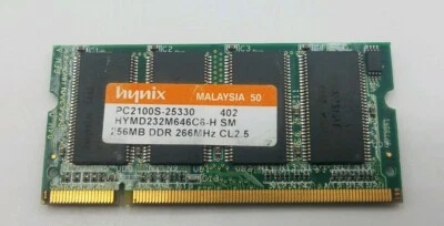 Hynix HYMD232M646C6-H 256MB DDR PC2100S  Random Access Memory RAM AW122119d - Image 1 of 3