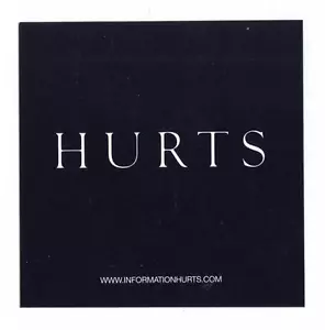 Hurts - Tour 2010 - Aufkleber / Sticker - Promoaufkleber - Bild 1 von 1