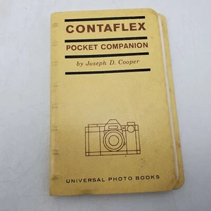 1962 Contaflex Camera Pocket Companion by Joseph D. Cooper Universal Photo Books - Picture 1 of 6