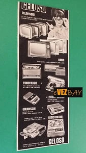 Pubblicità 1969 - GELOSO televisori radio - Clippings Advertising Pubblicité - 1 - Foto 1 di 2