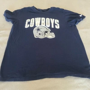 Dallas Cowboys Mens Nike Large Navy Blue Football NFL Shirt - Picture 1 of 5