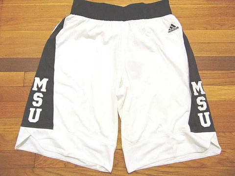 ADIDAS AUTHENTIC NCAA MISSISSIPPI STATE BULLDOGS BASKETBALL GAME SHORTS 2XL+2" Cover