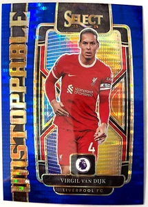 Virgil Van Dijk 2023-24 Seleziona Premier League Pulsar Blu Inarrestabile Prizm #11 - Foto 1 di 2