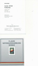 Invitation Card/Invitation Card: HANS-PETER PORZNER. PATTERN AND TRANSFORMATION 