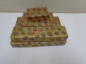 Vintage Ornament Weihnachten Karton Geschenkboxen - Bild 1 von 4