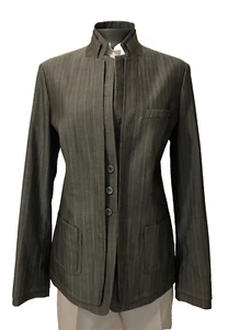 Paule Ka Business Tailored Blazer Grey With Pinstripes Size : Fr 42, Uk 14 - Picture 1 of 14