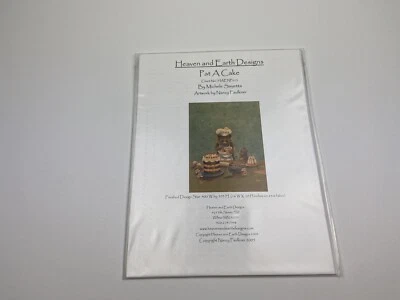 Heaven And Earth Designs Cross Stitch Pattern Pat A Cake By Michele Sayetta 1P - Image 1 of 3