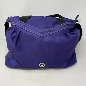 Borsone Lululemon Ivivva Bambina Viola Nylon Palestra Pernottamento - Foto 1 di 5