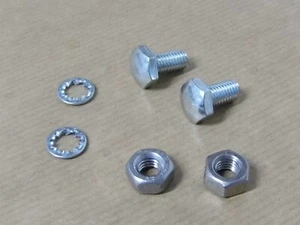 Triumph Tiger Cub DS57 Chainguard Fixing Bolts c/w Nut & Washer x2 - Picture 1 of 6