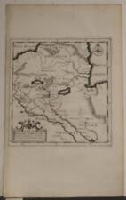 EDEN ARMENIA & IRAQ 1722 CALMET UNUSUAL ANTIQUE COPPER ENGRAVED BIBLICAL MAP
