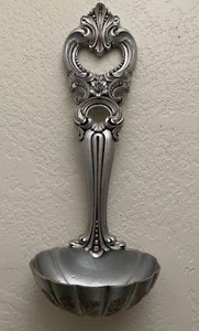 "Cuchara de pared grande Syroco cucharón tono plateado maceta Hollywood Regency MCM 32""" - Imagen 1 de 5
