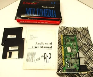 Vintage 1995 16 Bit ISA SOUND Card Complete in Retail Box - Afbeelding 1 van 4