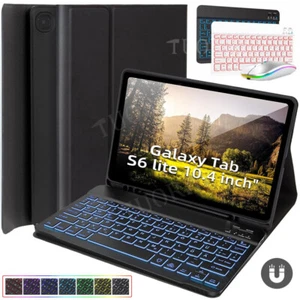 Für Samsung Galaxy Tab A11 A9+A8 S9 S10 FE QWERTZ Beleuchtet Tastatur Maus Hülle - Bild 1 von 51
