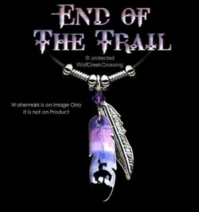 "LILA DUNST - END OF TRAIL HALSKETTE - 24" WESTERN KUNSTSCHMUCK - KOSTENLOSER VERSAND #Lth'" - Bild 1 von 12