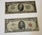 $10 1934 A Series Boston And $5 1963 Legal Tender! ????