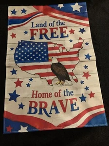 Patriotic Garden Flag 12x18 Yard Decor Outdoor Polyester New Double Sided - Picture 1 of 1