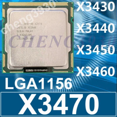 Intel Xeon X3430 X3440 X3450 X3460 X3470 LGA1156 CPU Processor - Image 1 of 4