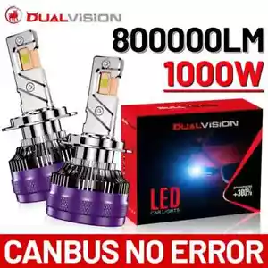 800000LM 1000W LED CANbus K5C K6C Led Headlight Turbo Auto Fog Lamp 6000K - Picture 1 of 22