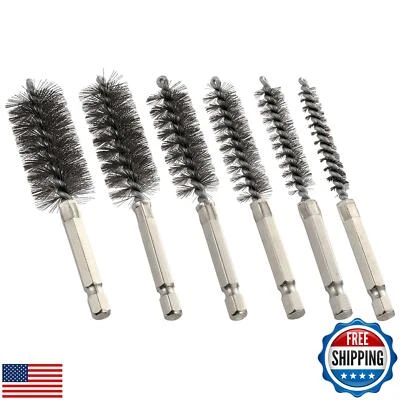 MAXAMN Cepillo de Alambre para Taladro 6 Piezas, Juego de Cepillos de Diámetro 6 Tamaño, Cepillo de Taladro, Alambre B Foto 1 de 4