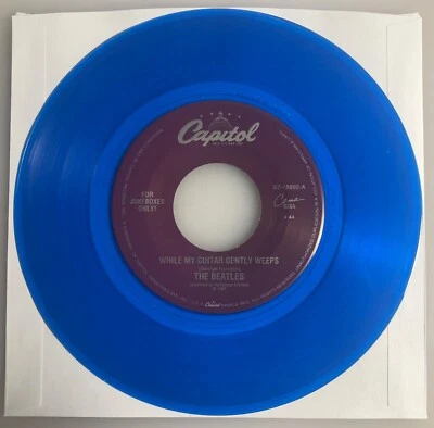 The Beatles / While My Guitar Gently Weeps & Blackbird / Capitol Blue 45 / Mint - Image 1 of 4