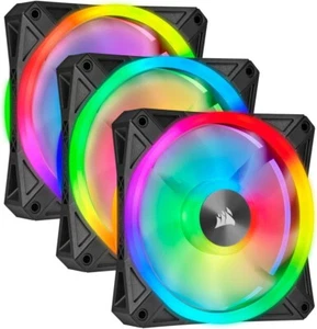iCUE QL120 adressierbare RGB PWM Lüfter - 120 mm - Dreierpack - Bild 1 von 10