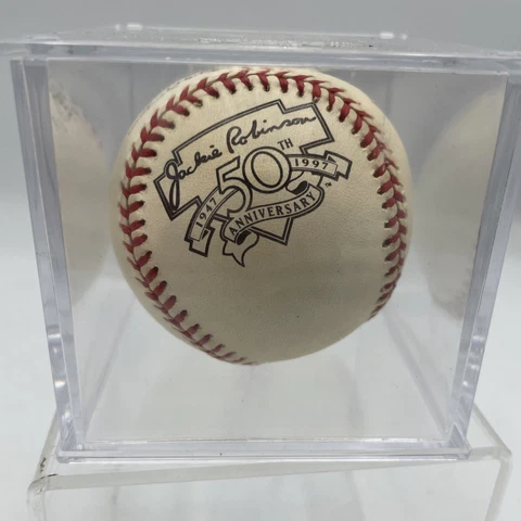 Jackie Robinson 50th Anniversary Baseball MLB Official National League Ball Cover