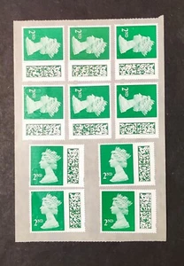 25 x 2ND SECOND CLASS, UNFRANKED GENUINE BARCODED STAMPS, PEEL AND STICK. - Picture 1 of 1