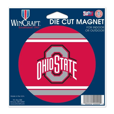 OHIO STATE BUCKEYES 5" DIE CUT INDOOR OUTDOOR MAGNET NEW WINCRAFT 👀 Cover