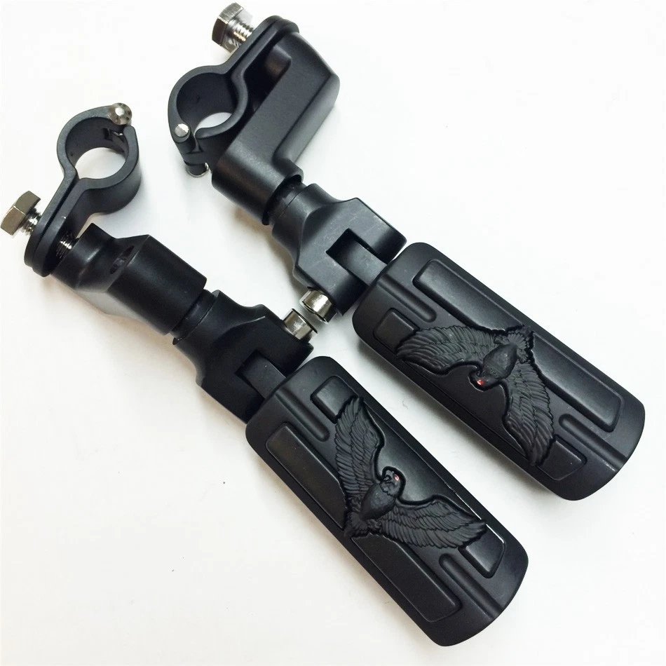 HTTMT Eagle 1" Stiletto 4475 Foot Peg Clamps For Harley Sportster Touring Black - Image 1 of 4