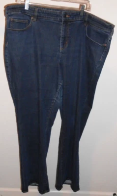 Pantalones de mezclilla para mujer Land's End rectos entrepierna 31" azul talla 24W Foto 1 de 2