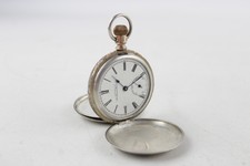 Vintage Gents WALTHAM Stamped .900 Silver POCKET WATCH Hand-Wind WORKING (121g)