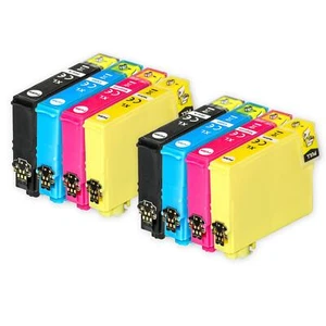 8 XL Ink Cartridges (Set) to replace Epson 604XL Bk/C/M/Y Compatible/non-OEM - Picture 1 of 5