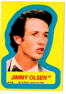 Pegatina Jimmy Olsen - Superman 2 Topps # 6 - 1980 (ex-mt) - Imagen 1 de 2