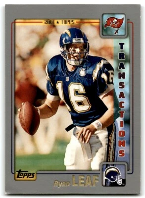 2001 TOPPS RYAN LEAF TAMPA BAY BUCCANEERS #118 - Image 1 of 2
