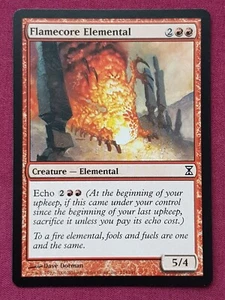 Magic The Gathering TIME SPIRAL FLAMECORE ELEMENTAL red card MTG - Picture 1 of 2