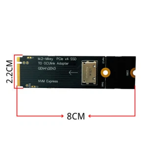 SSD NVME PCIe U.2(SFF Gen4/Gen3 to inch Riser Card NGFF Adapter 2.5 M.2-M Card - Bild 1 von 5