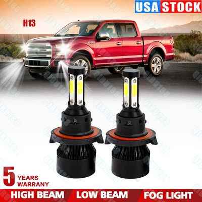 2x H13 9008 Kit de bombillas LED para Ford F150 2004-2014 haz alto y bajo blanco Foto 1 de 4