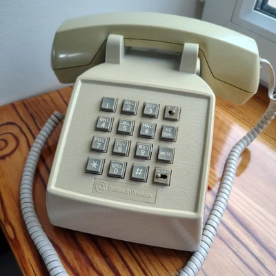 Ancien Téléphone Fixe Beige à touches Bellsouth Products - Photo 1/4