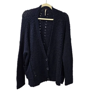Free People Saturday Morning Wool Blend Cardigan Sweater Size Small - Picture 1 of 6