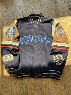 Vintage  Chicago Cubs Jeff Hamilton Reversible Jacket Sz XXL - Image 1 of 4