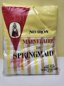 Springmaid Luxury Muslin King Flat Sheet 108" x 115"  50/50 Blend New - Picture 1 of 3