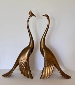 Paar Mid Century signierte Anthony Freeman McFarlin Pfau & Erbse Figuren USA - Bild 1 von 23