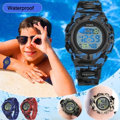 Children Watch Sports Digital Watch for Kids Boys Girls Student 30m Best Gifts - Image 1 of 4