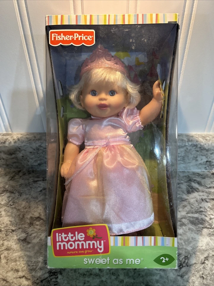 Fisher- Little Mommy Sweet as Me Doll in Pink Princess Outfit