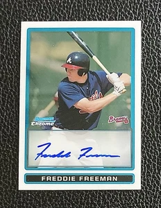 2009 Freddie Freeman Bowman Chrome Auto #BCP101 - Picture 1 of 2