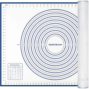 Alfombrilla de silicona para pastelería extra gruesa grande antiadherente suministros para hornear cuenta de cocina... - Imagen 1 de 6